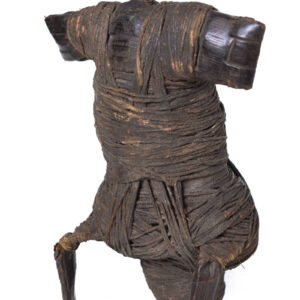 Fetish figure - String, Iron (cast), Leather - Fali - Cameroon