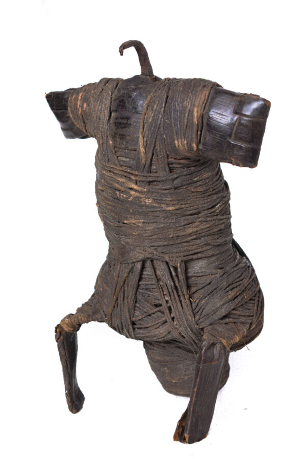 Fetish figure - String, Iron (cast), Leather - Fali - Cameroon