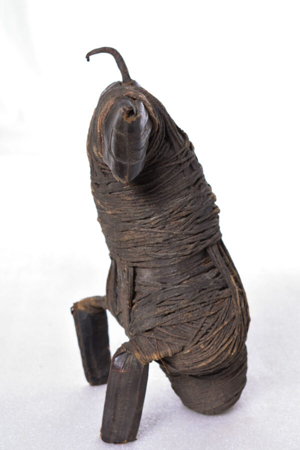 Fetish figure - String, Iron (cast), Leather - Fali - Cameroon