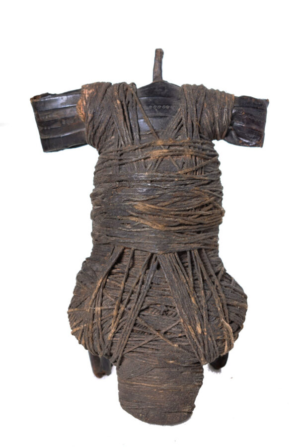 Fetish figure - String, Iron (cast), Leather - Fali - Cameroon