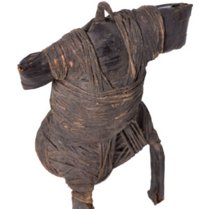 Fetish figure - String, Iron (cast), Leather - Fali - Cameroon