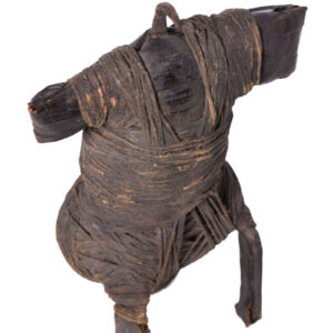 Fetish figure - String, Iron (cast), Leather - Fali - Cameroon