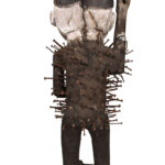 Double headed Nkisi Figure - Wood, nails, glass - Kongo- Congo