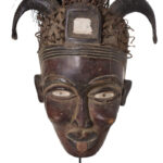 Mask - Glass, Nail, Wood - Kongo - Congo