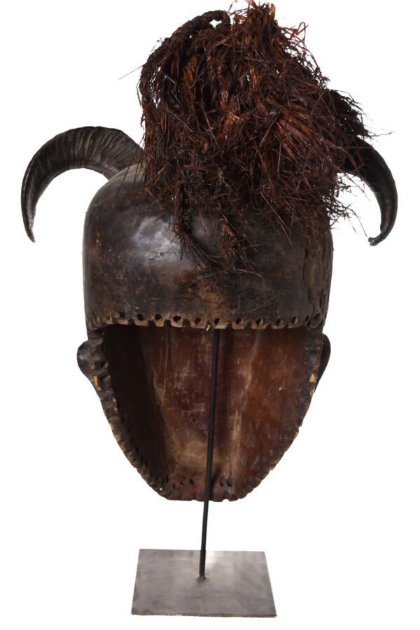 Mask - Glass, Nail, Wood - Kongo - Congo