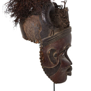Mask - Glass, Nail, Wood - Kongo - Congo