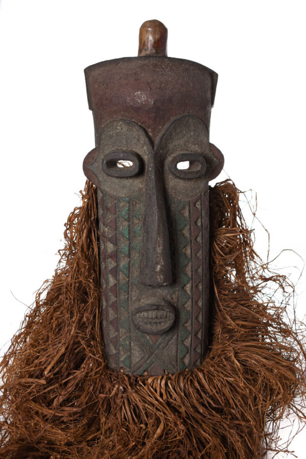 Pumbu Chiefs Mask - Raphia, Wood - Pende - DR Congo