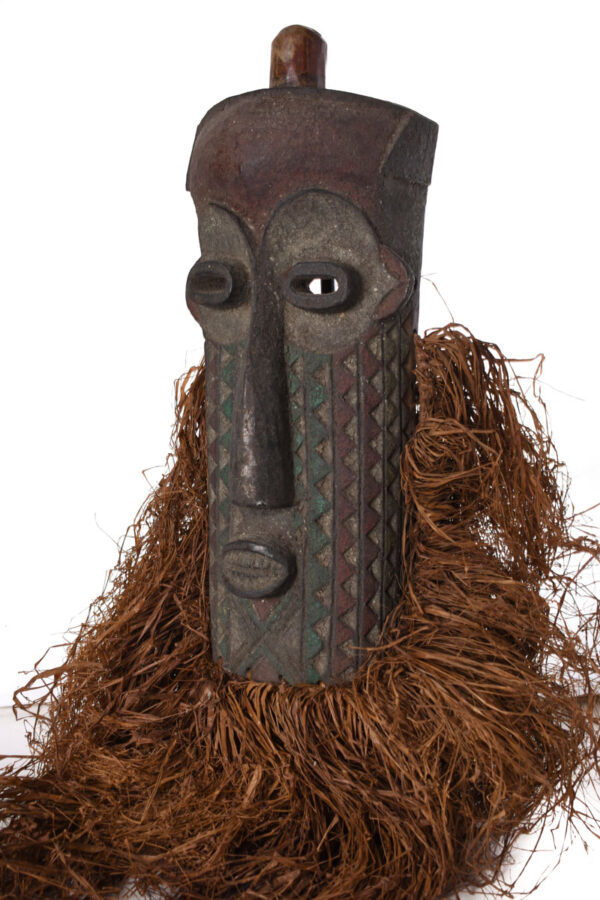 Pumbu Chiefs Mask - Raphia, Wood - Pende - DR Congo