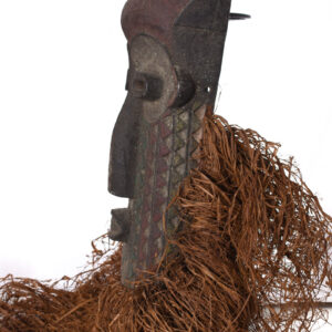 Pumbu Chiefs Mask - Raphia, Wood - Pende - DR Congo