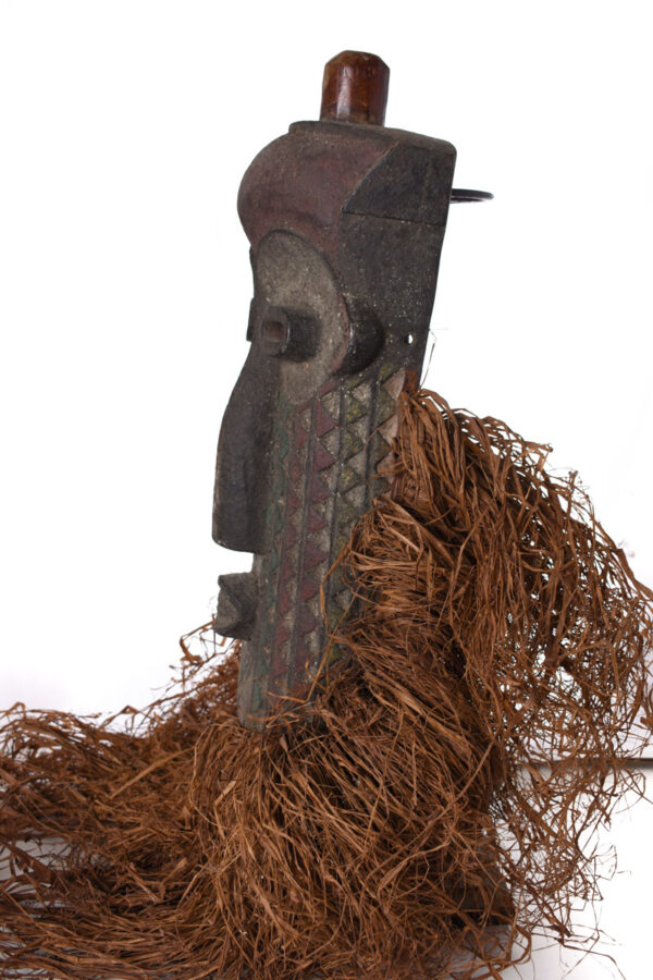 Pumbu Chiefs Mask - Raphia, Wood - Pende - DR Congo