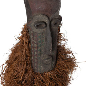 Pumbu Chiefs Mask - Raphia, Wood - Pende - DR Congo
