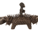 Nkisi Kozo - Glass, Nail, Wood - Bakongo - Congo