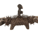 Nkisi Kozo - Glass, Nail, Wood - Bakongo - Congo