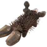 Nkisi Kozo - Glass, Nail, Wood - Bakongo - Congo