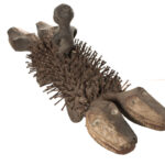 Nkisi Kozo - Glass, Nail, Wood - Bakongo - Congo