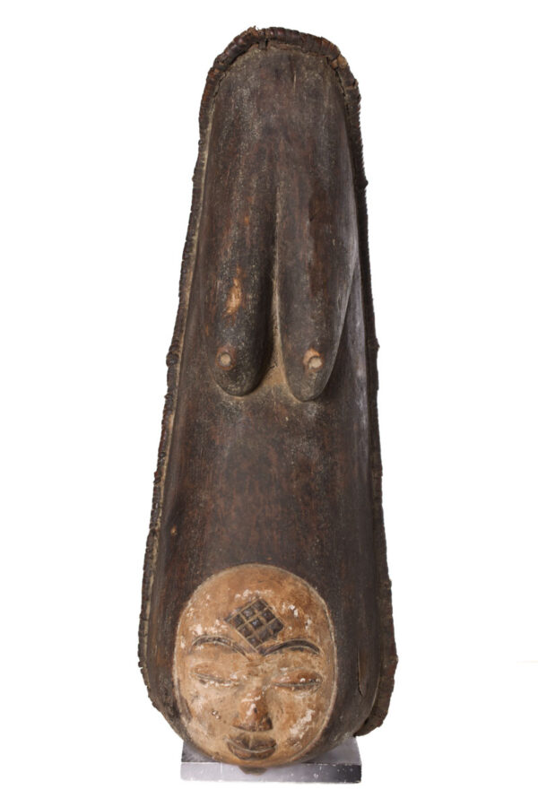 Belly Mask - Wood - Punu- Gabon
