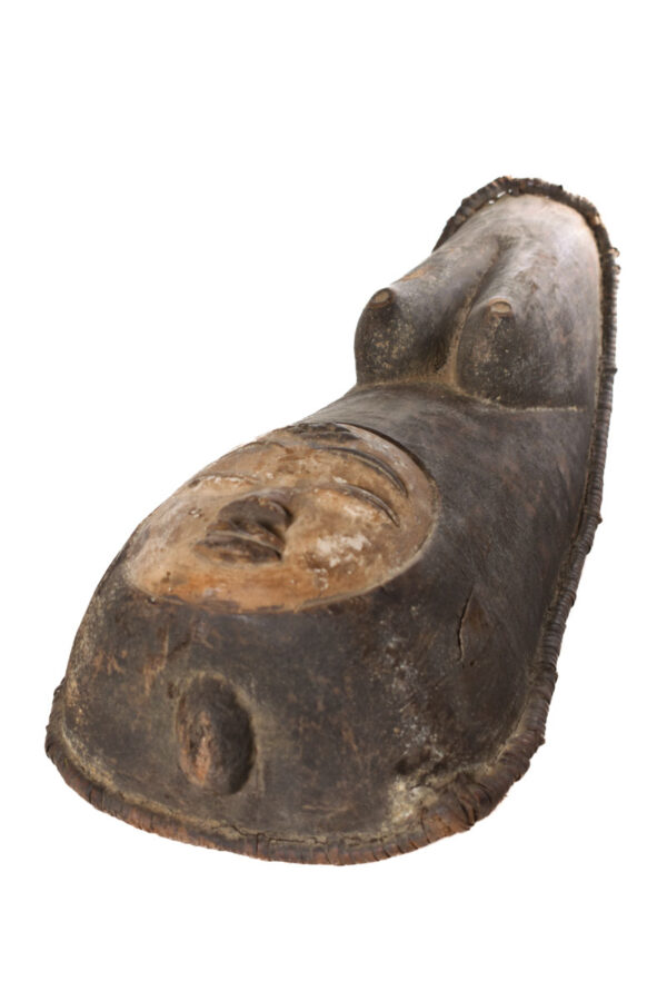 Belly Mask - Wood - Punu- Gabon