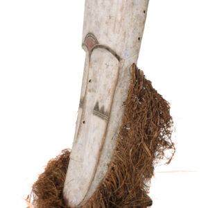 Ngil mask - Wood, Raphia - Fang - Gabon