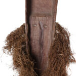 Ngil mask - Wood, Raphia - Fang - Gabon
