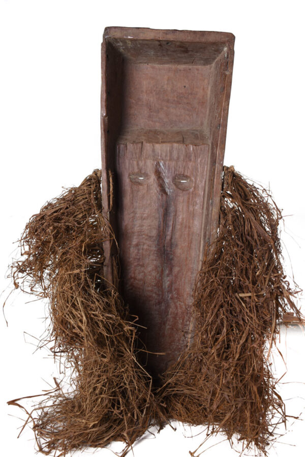 Ngil mask - Wood, Raphia - Fang - Gabon