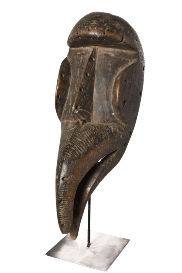 Ge Gon Mask - Wood, Textile - Dan - Ivory Coast