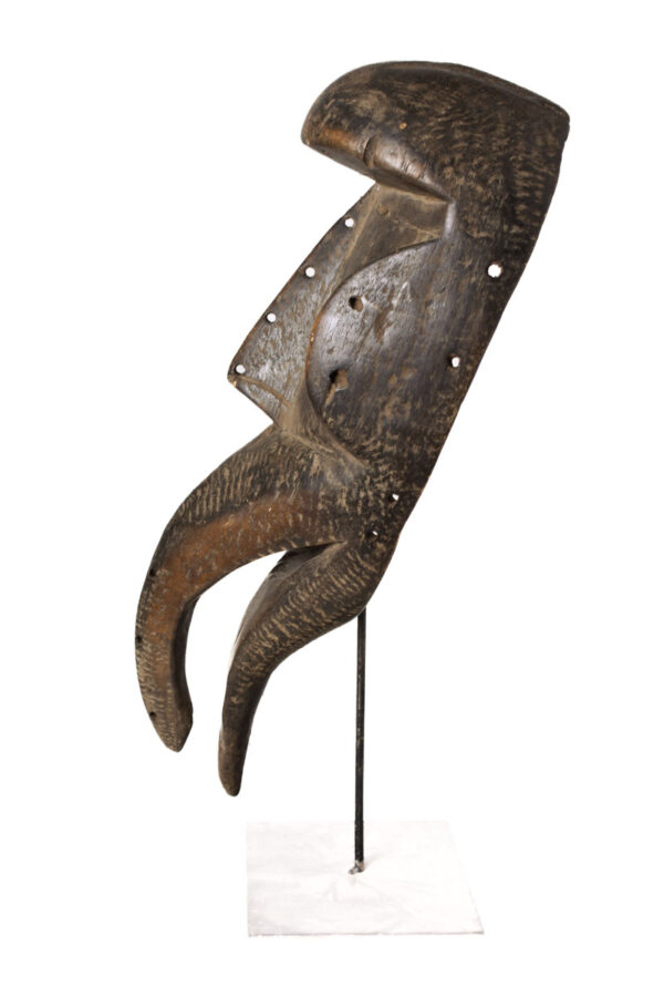 Ge Gon Mask - Wood, Textile - Dan - Ivory Coast