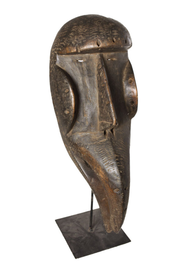 Ge Gon Mask - Wood, Textile - Dan - Ivory Coast