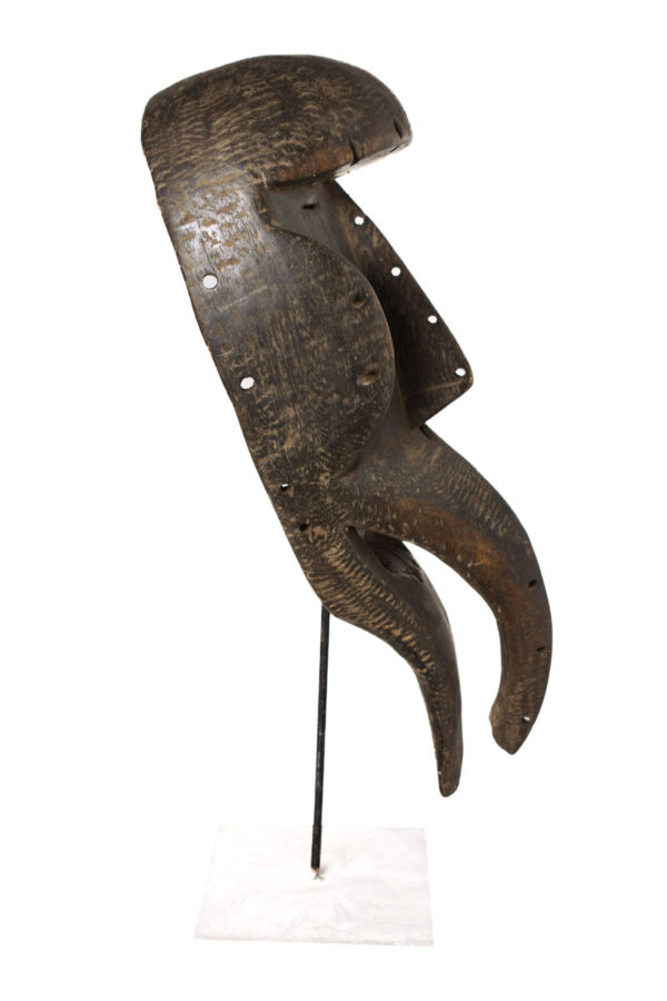 Ge Gon Mask - Wood, Textile - Dan - Ivory Coast
