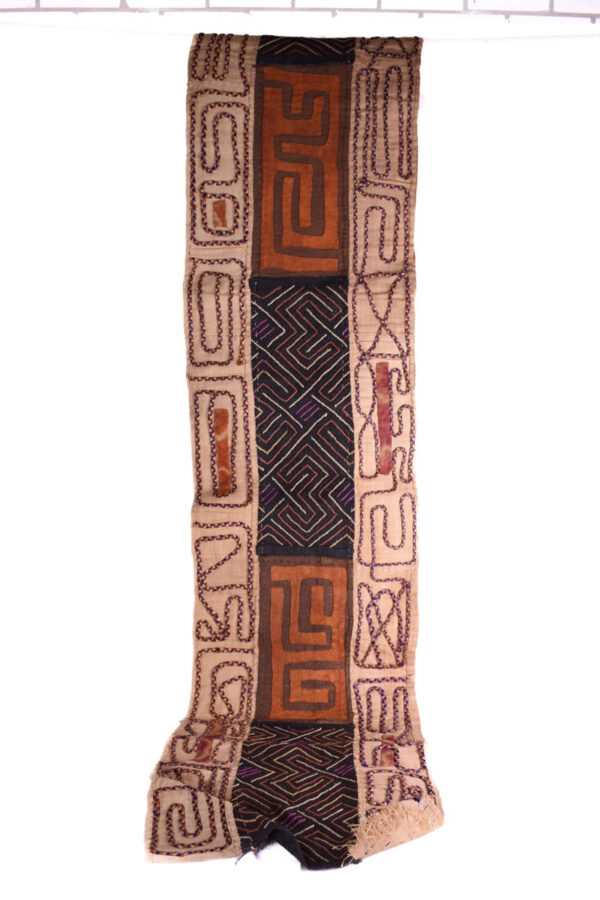 Textile - Cloth - Shoowa-Kuba - DR Congo 360 cm