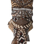 Royal Mask - Beads, Cauri, Wood - Bwoom - Kuba - DR Congo