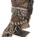 Royal Mask - Beads, Cauri, Wood - Bwoom - Kuba - DR Congo