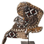 Royal Mask - Beads, Cauri, Wood - Bwoom - Kuba - DR Congo
