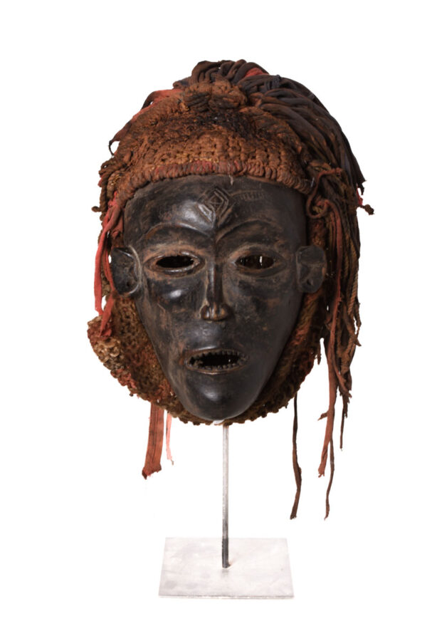 Mask - Wood, Rope - Lwena - Angola