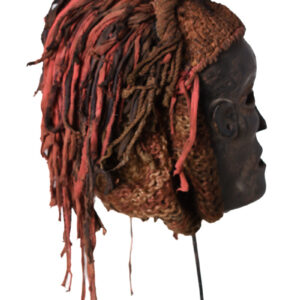 Mask - Wood, Rope - Lwena - Angola