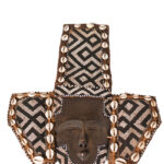 Lele Mask - Beads, Cauris, Plant fibre, Wood - KUBA - DR Congo
