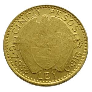 Colombia 5 Peso 1919