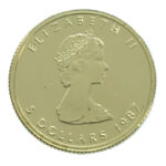 Canada 5 Dollars 1987 1/10 Oz. - Maple Leaf - Elizabeth II