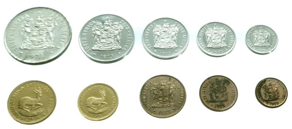 South-Africa Rand Proofset 1973 1 + 2 Rand