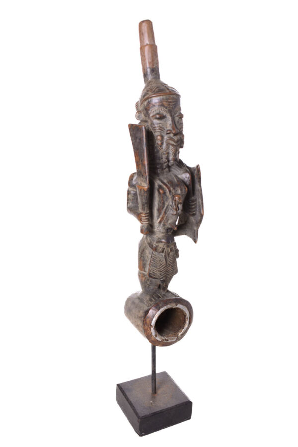 Ceremonial Pipe - Wood- Lulua- Congo