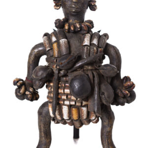 Fertility Doll - Bronze, Beads, Wood - Namji