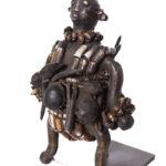 Fertility Doll - Bronze, Beads, Wood - Namji