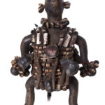 Fertility Doll - Bronze, Beads, Wood - Namji