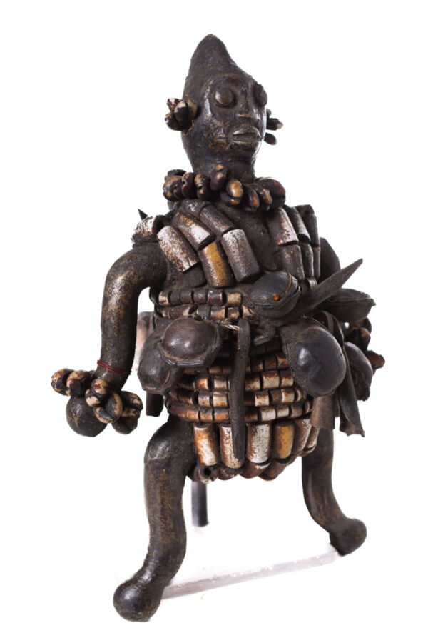Fertility Doll - Bronze, Beads, Wood - Namji