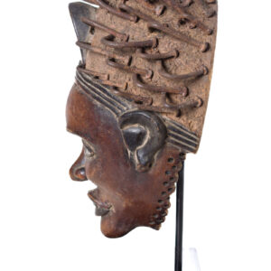 Mask - Glass, Nail, Wood - Kongo - Congo