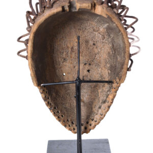 Mask - Glass, Nail, Wood - Kongo - Congo