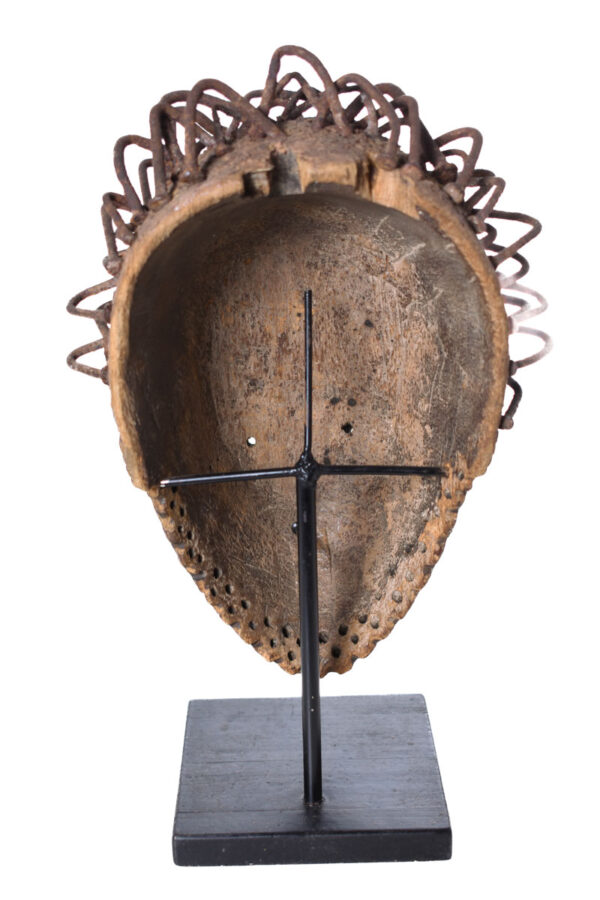 Mask - Glass, Nail, Wood - Kongo - Congo