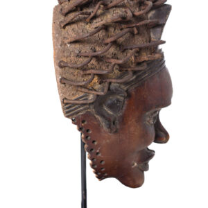 Mask - Glass, Nail, Wood - Kongo - Congo
