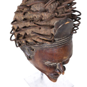 Mask - Glass, Nail, Wood - Kongo - Congo
