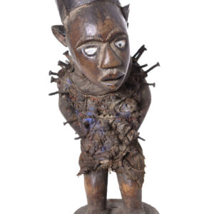 Figure - Wood, nails, glass - Nkisi - Yombe - Congo