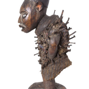 Figure - Wood, nails, glass - Nkisi - Yombe - Congo